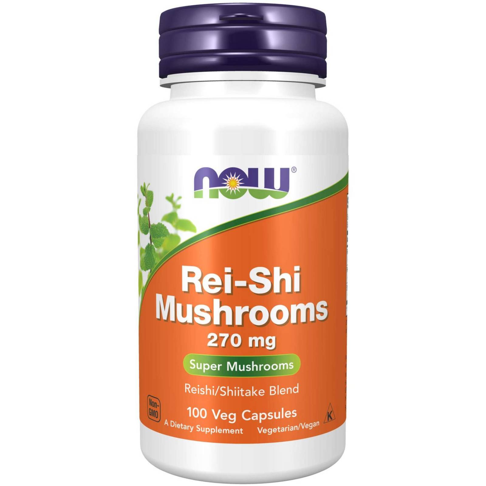 Hongo Reishi NOW Rei-Shi Mushrooms 270 mg 100 Cápsulas 