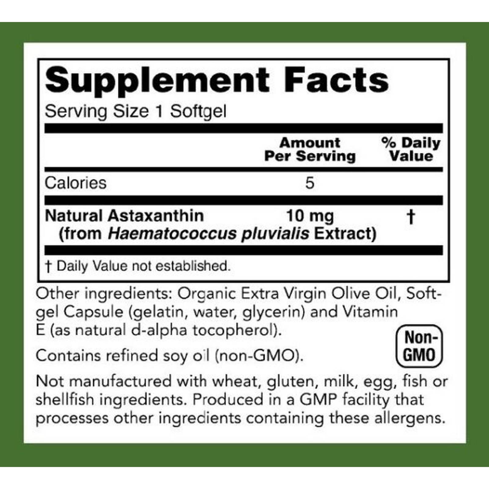 Astaxantina NOW Astaxanthin 10 mg 60 Softgels Antioxidante 