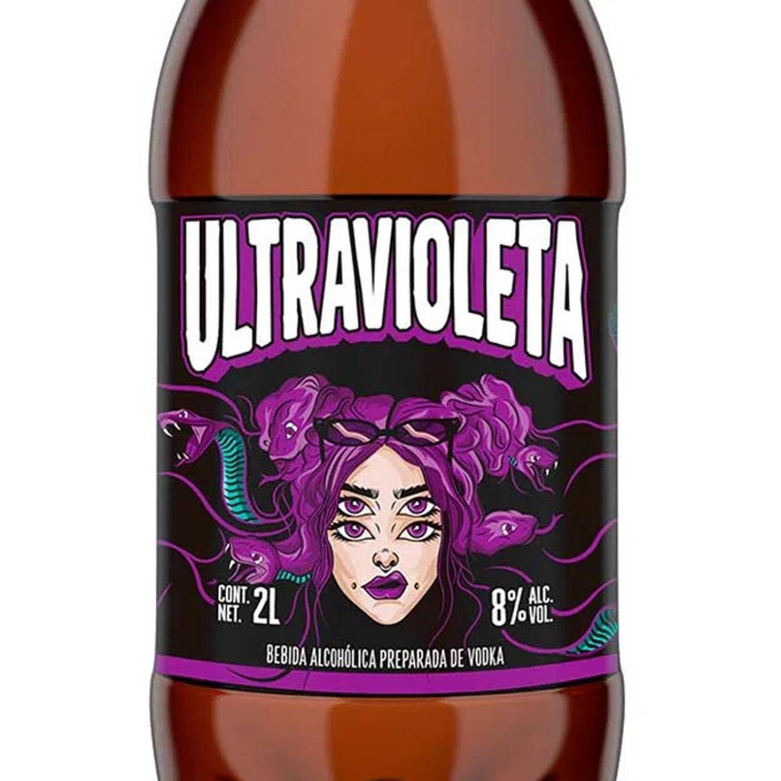 Pack de 6 Vodka Ultravioleta Uva 2 L