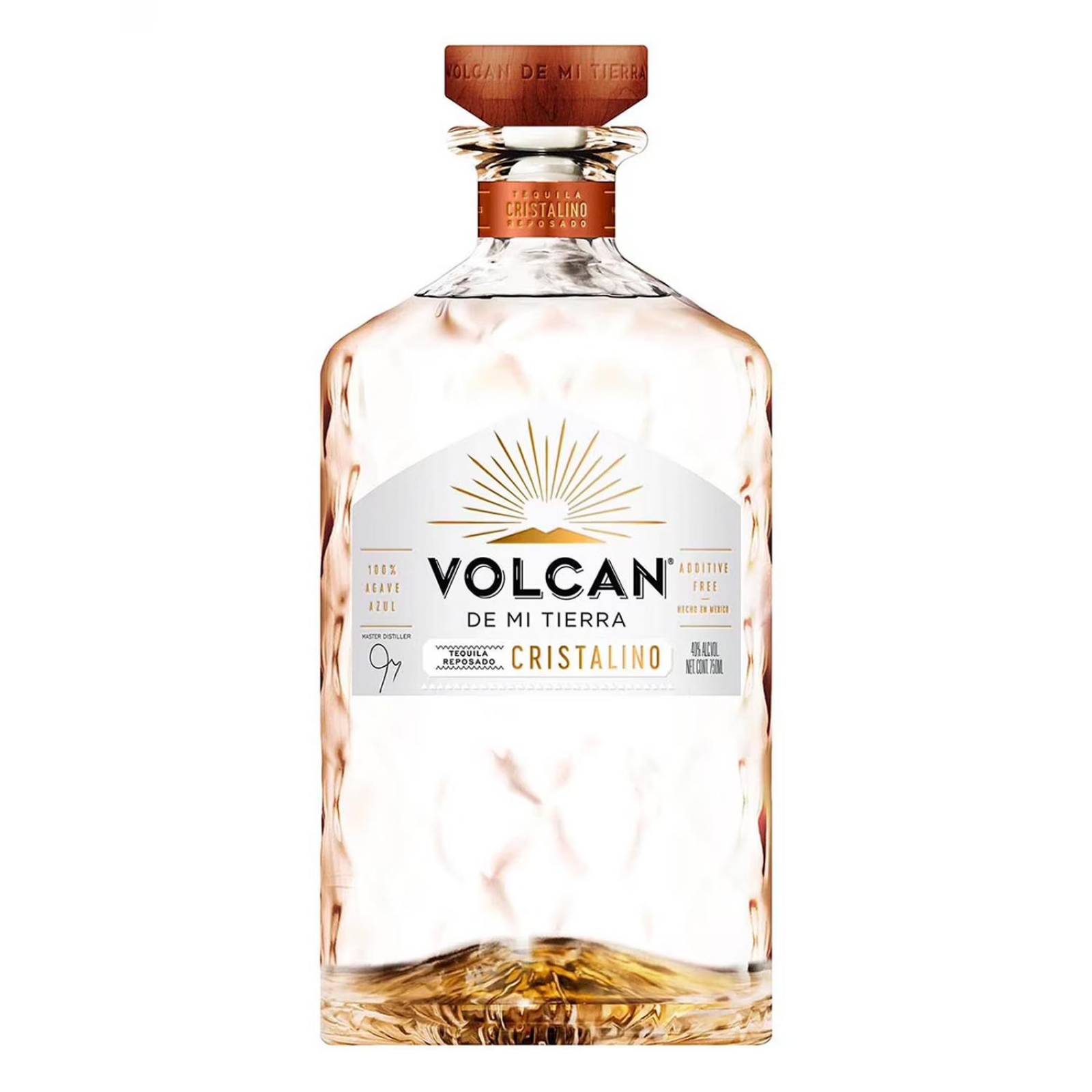 Tequila Volcán De Mi Tierra Reposado Cristalino 750 ml 