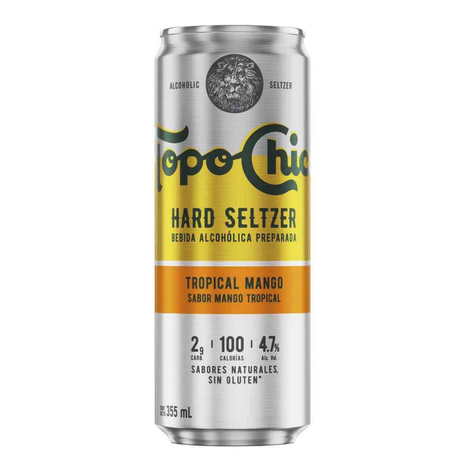 Pack de 6 Hard Seltzer Topo Chico Tropical Mango 355 ml 