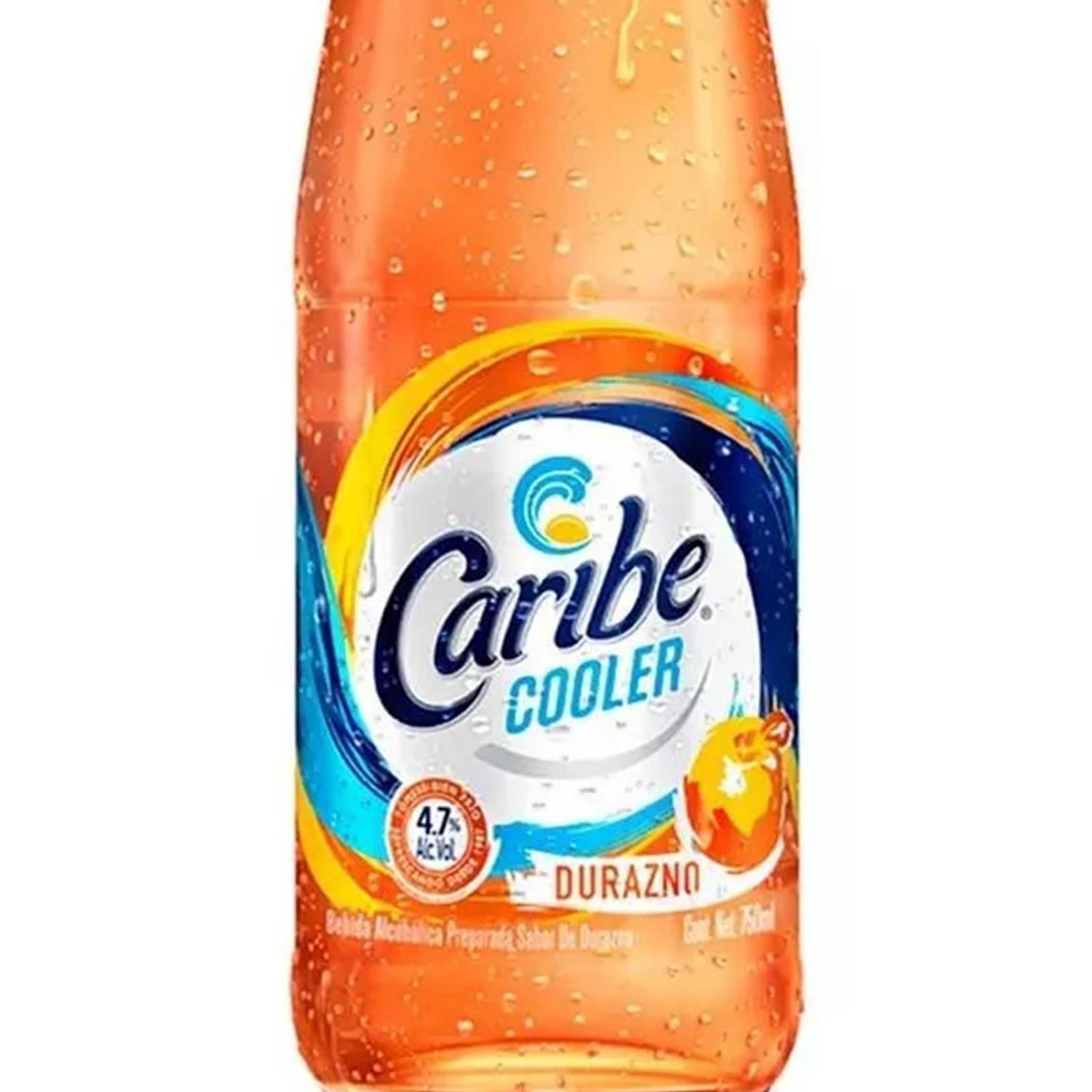 Pack de 12 Licor Caribe Cooler Durazno 750 ml 