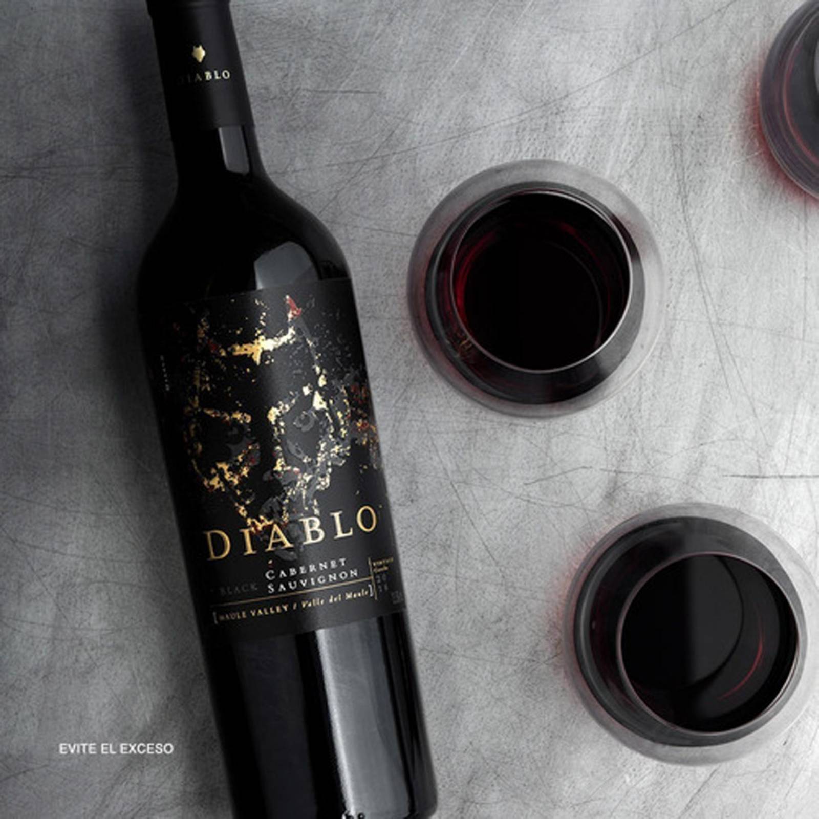 Vino Tinto Casillero Del Diablo Black Cabernet Sauvignon 750 ml 