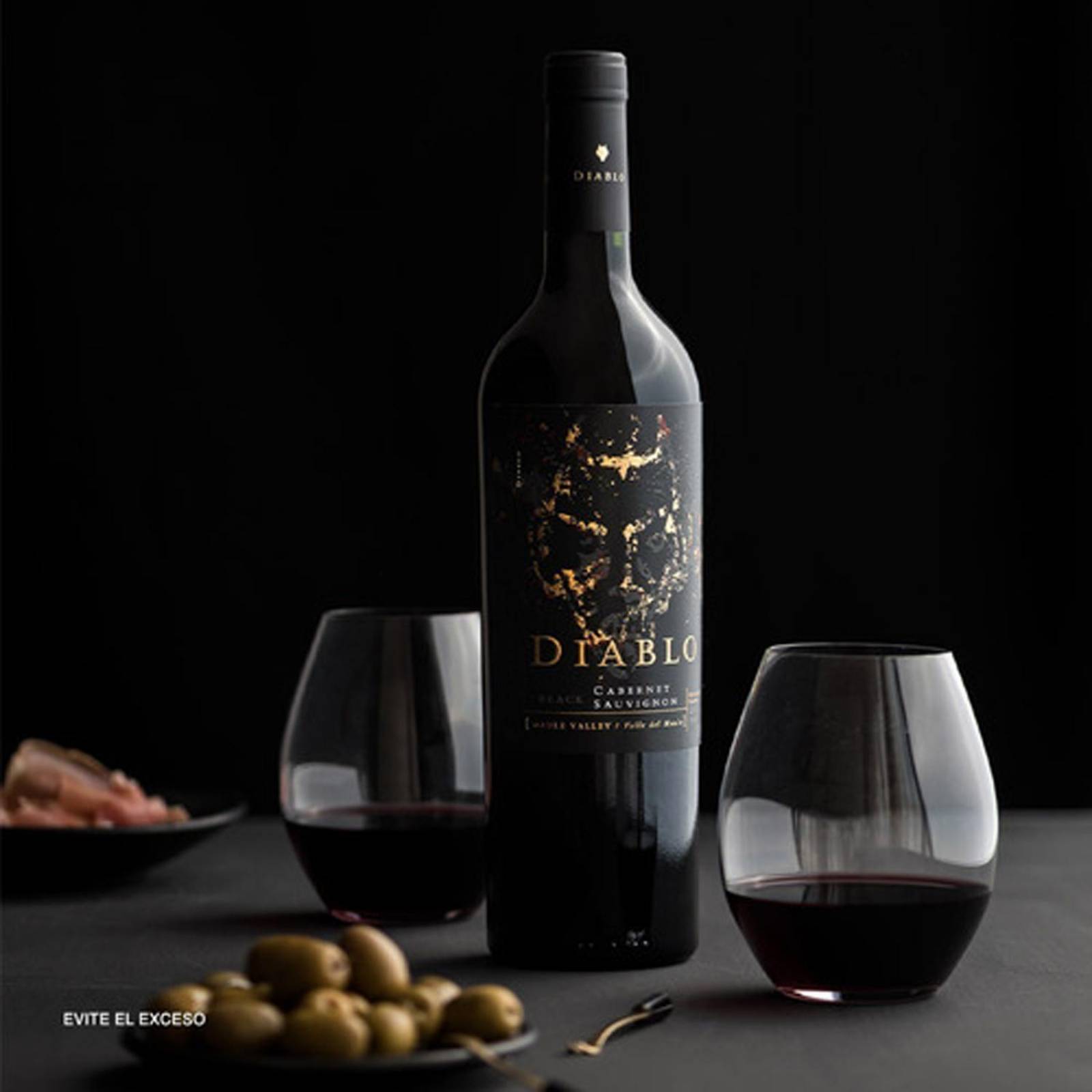 Vino Tinto Casillero Del Diablo Black Cabernet Sauvignon 750 ml 