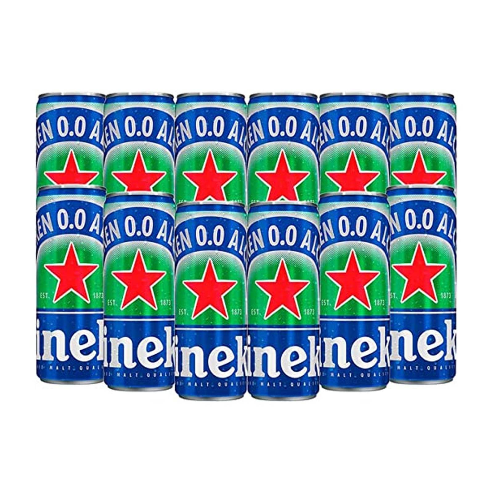 Pack de 24 Cerveza Heineken 0.0 Lata 355 ml 