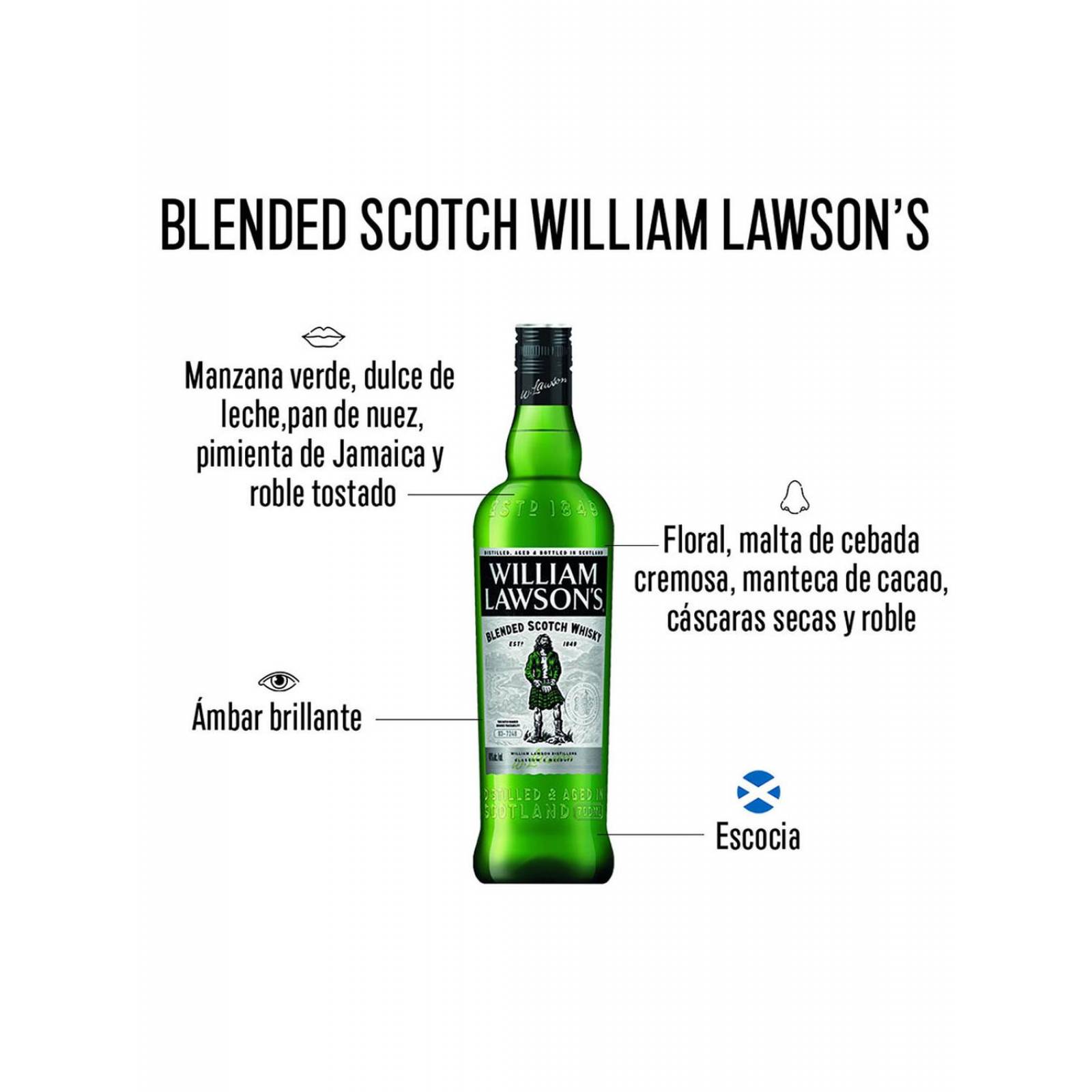 Caja de 12 Whisky William Lawson's Blend Estándar 700 ml