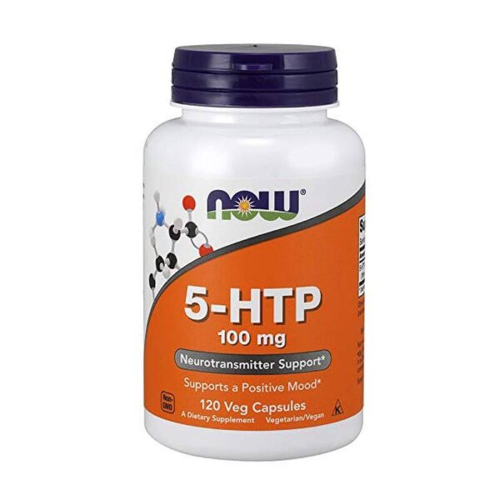5 Hidroxitriptofano Now 5-HTP 100mg 120 cápsulas.