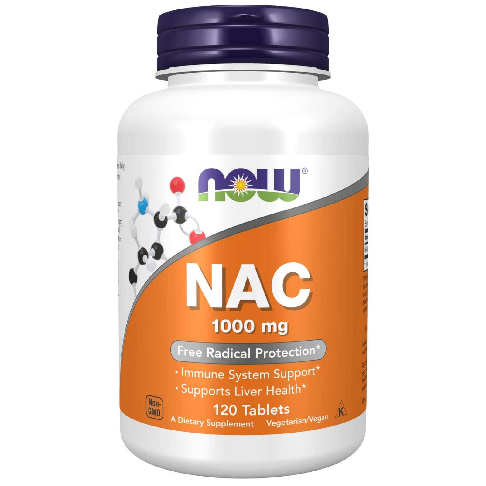 N-acetilcisteína Now NAC 1000mg 120 Tabletas 