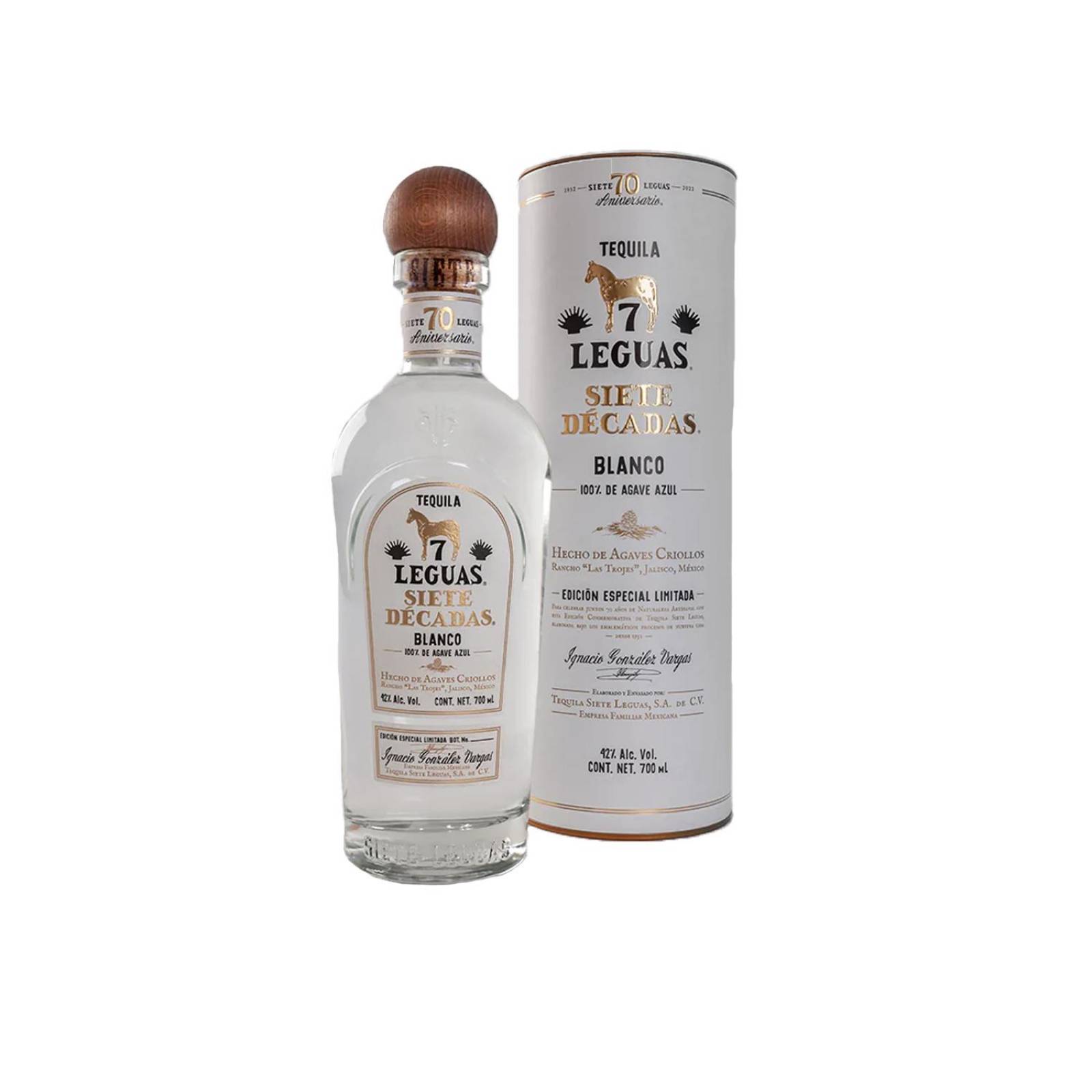 Tequila 7 Leguas 7 Décadas 700 ml 