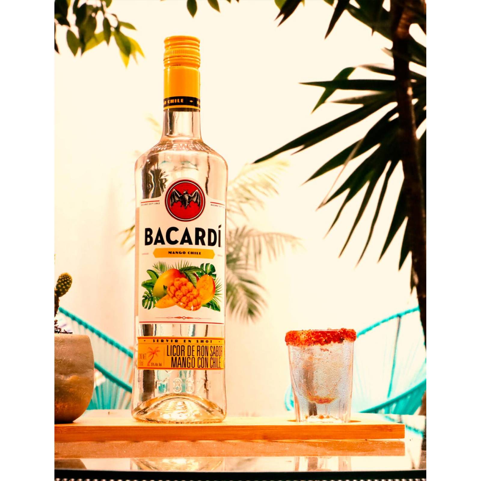 Paquete de 3 Licor de Ron Bacardi Mango Chile 750 ml 