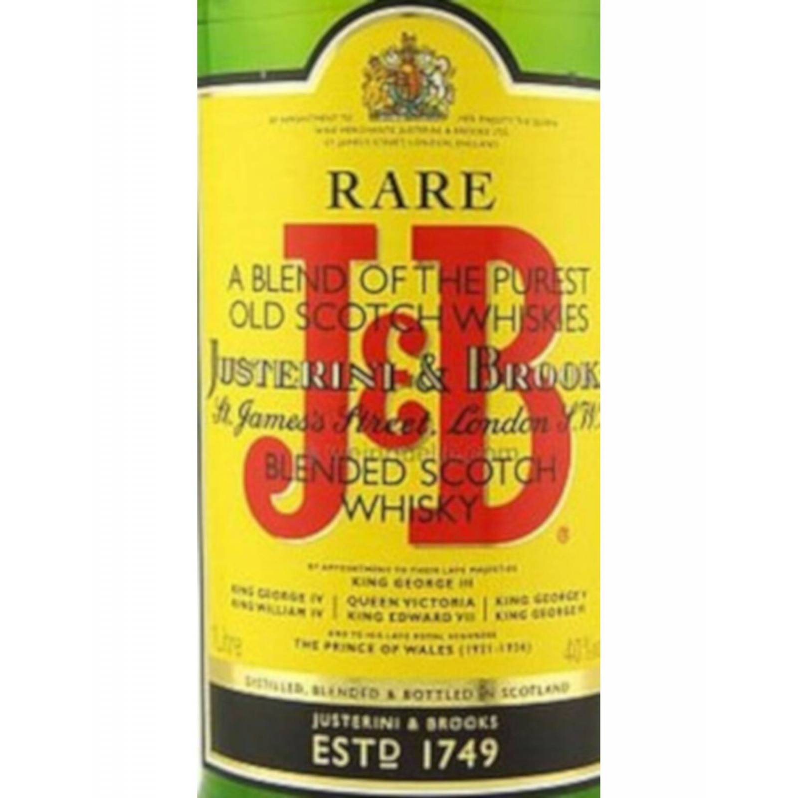 Pack de 6 Whisky J&B Blended Scotch 1 l 