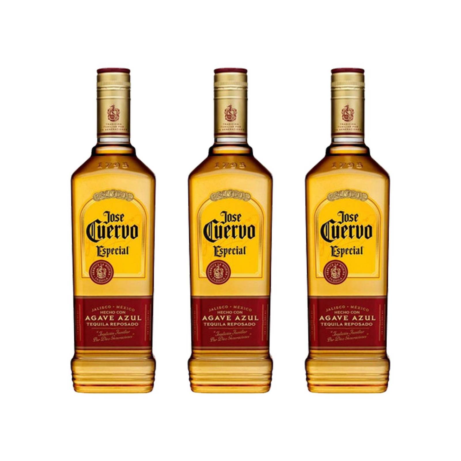 3x2 Tequila Jose Cuervo Especial Reposado 990 ml 