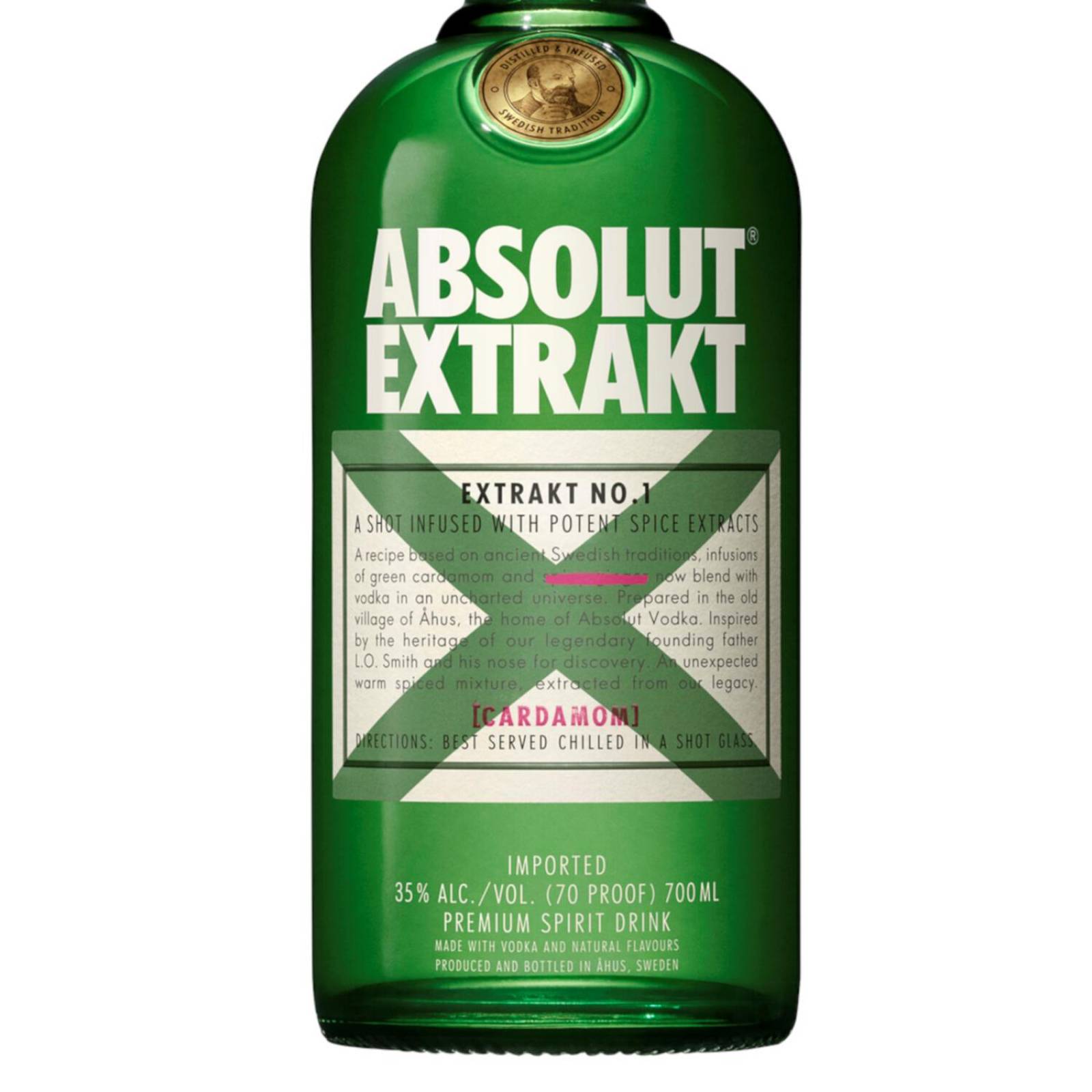 Paquete de 3 Vodka Absolut Extrakt 700 ml 