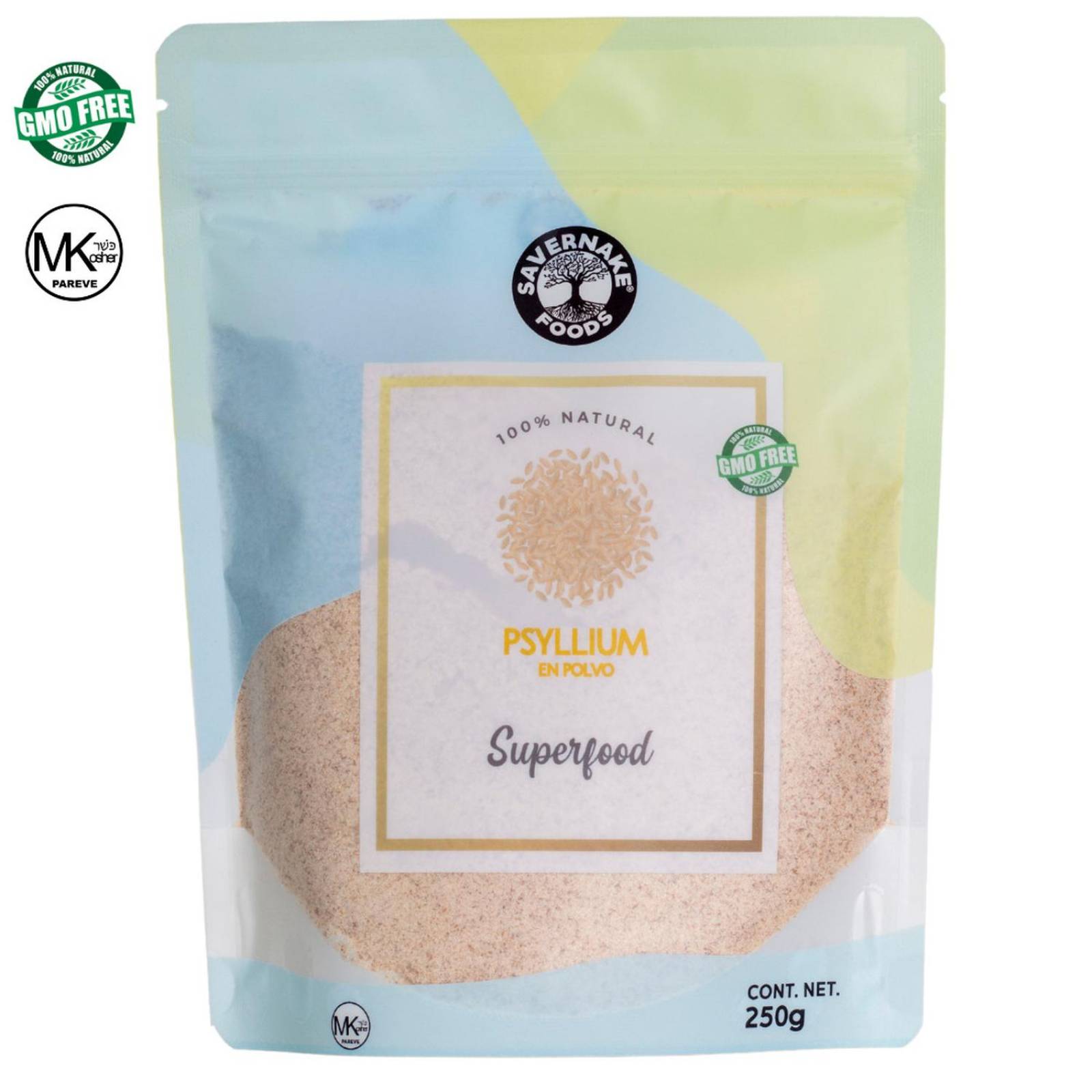 Psyllium en polvo Plantago Ovata Savernake Foods Superfoods 250g