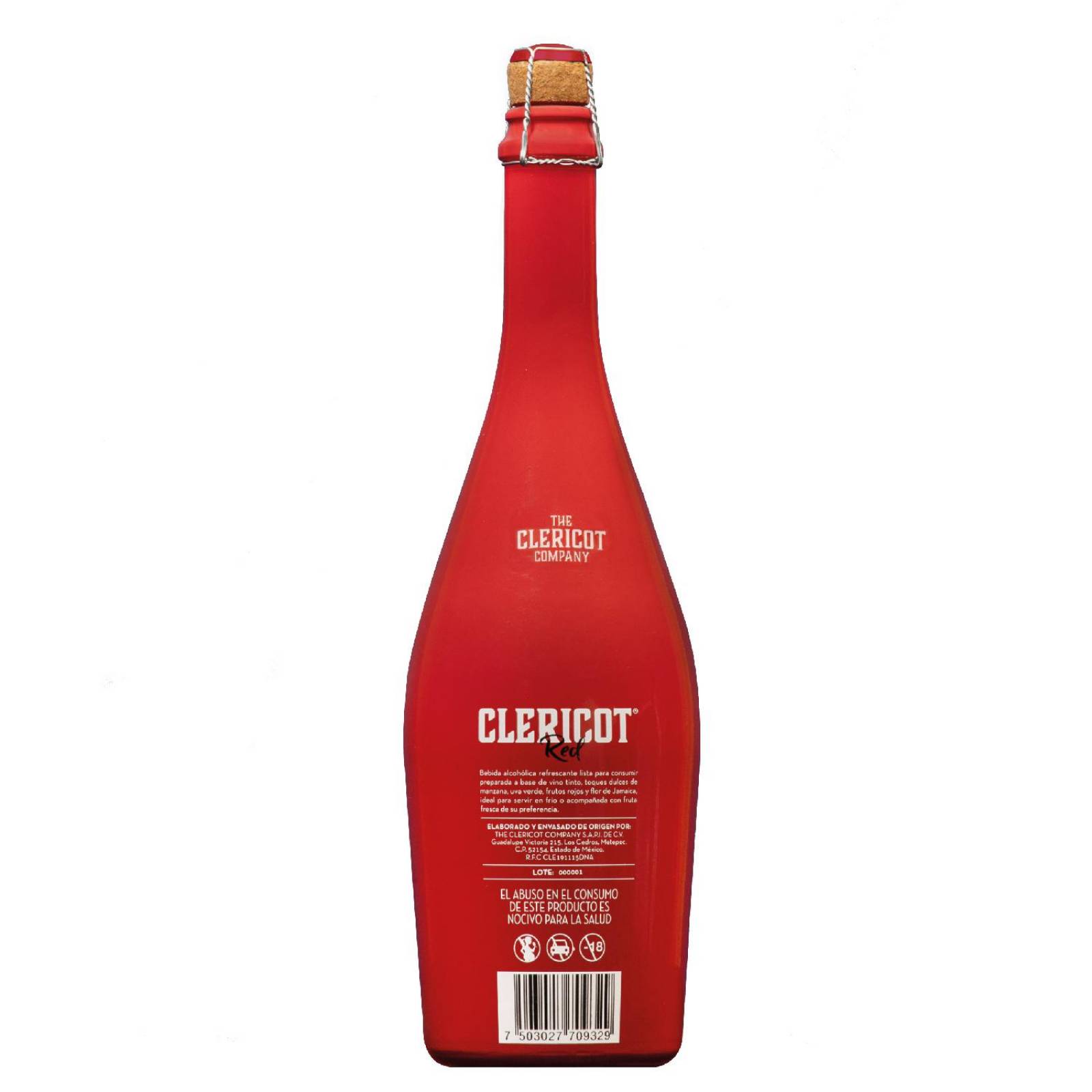 Bebida Preparada con vino tinto Clericot Red 750 ml 
