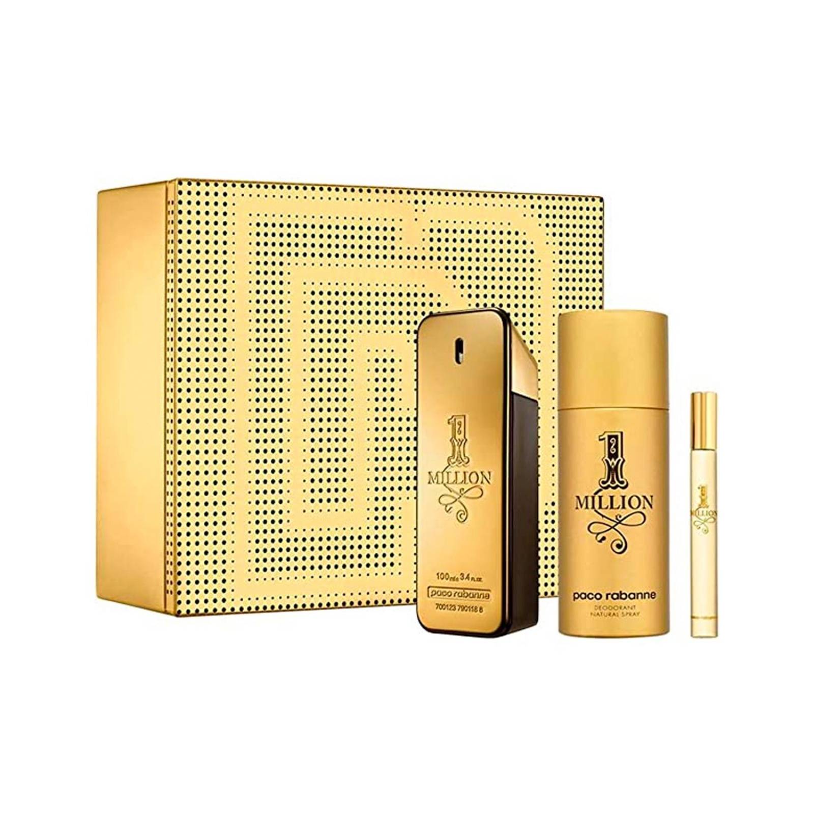 Set One Million Parfum de Paco Rabanne 3 piezas EDP