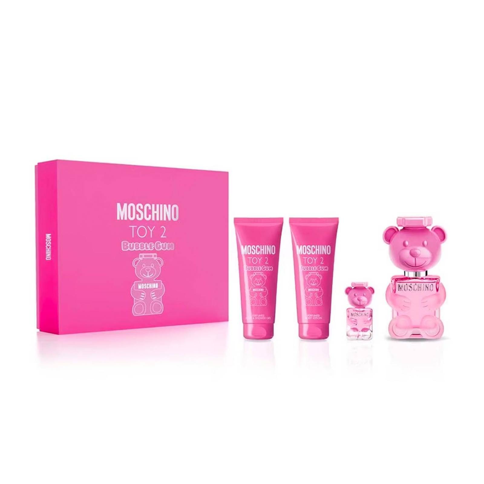 Set Toy 2 Bubble Gum de Moschino 4 piezas EDT 