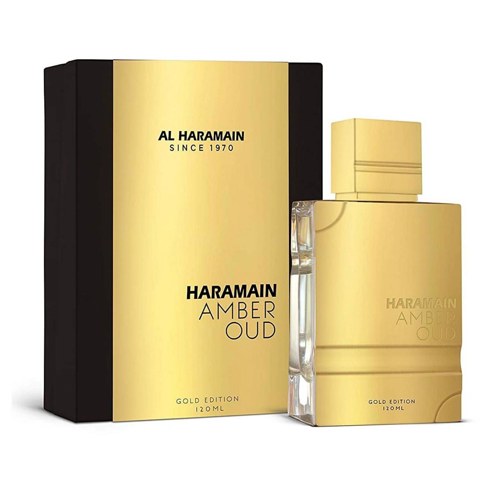Perfume Amber Oud Gold de Haramain 120 ml EDP