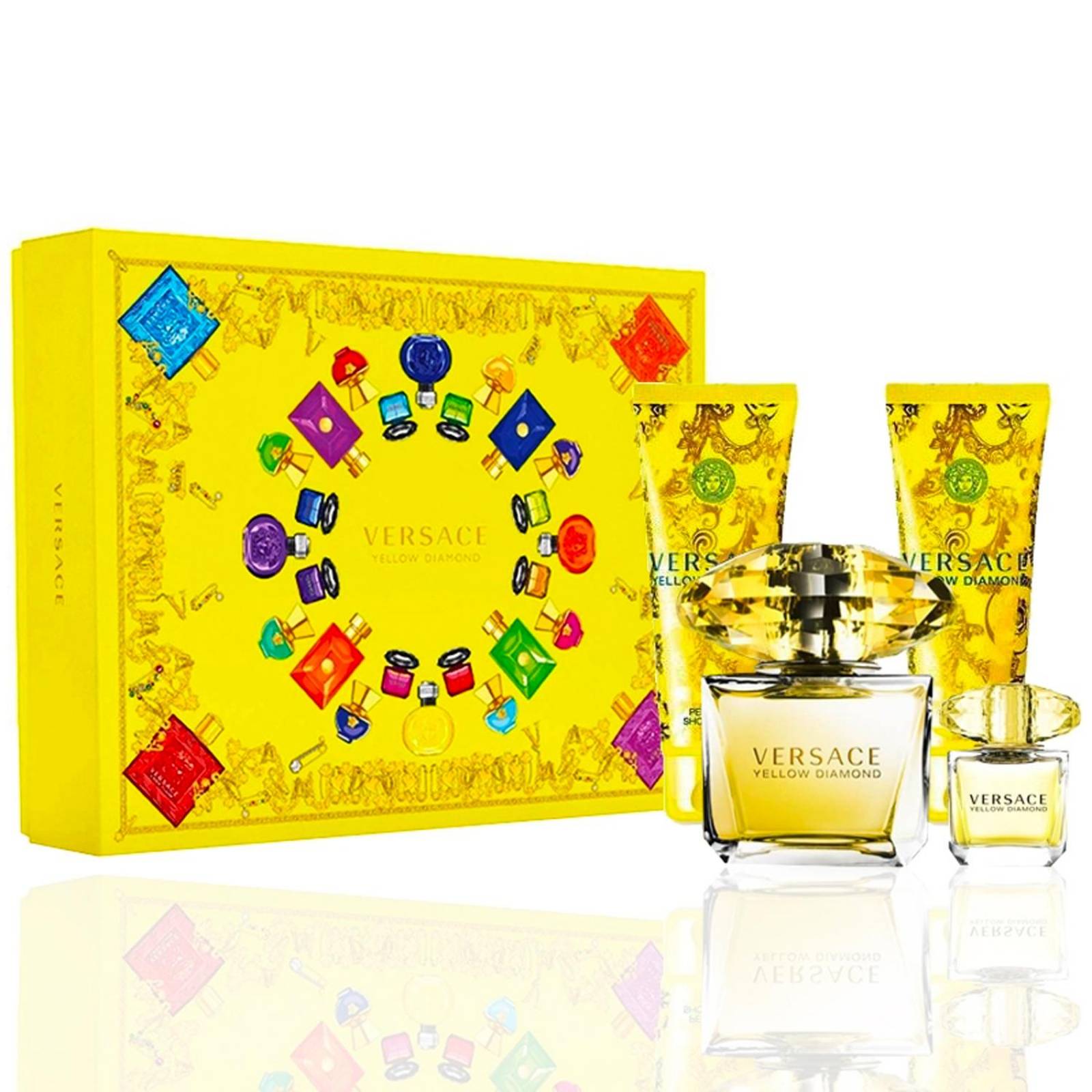 Set Yellow Diamond de Versace 4 piezas EDT 