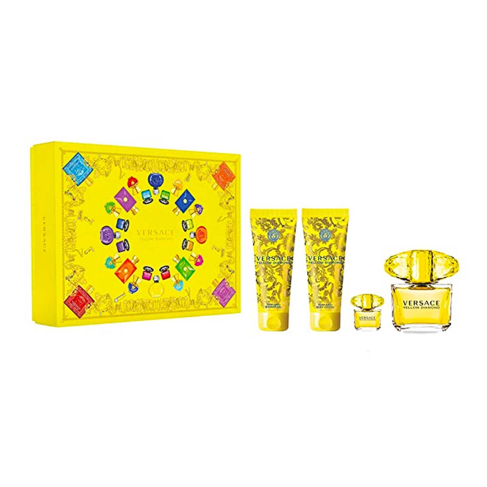 Set Yellow Diamond de Versace 4 piezas EDT 