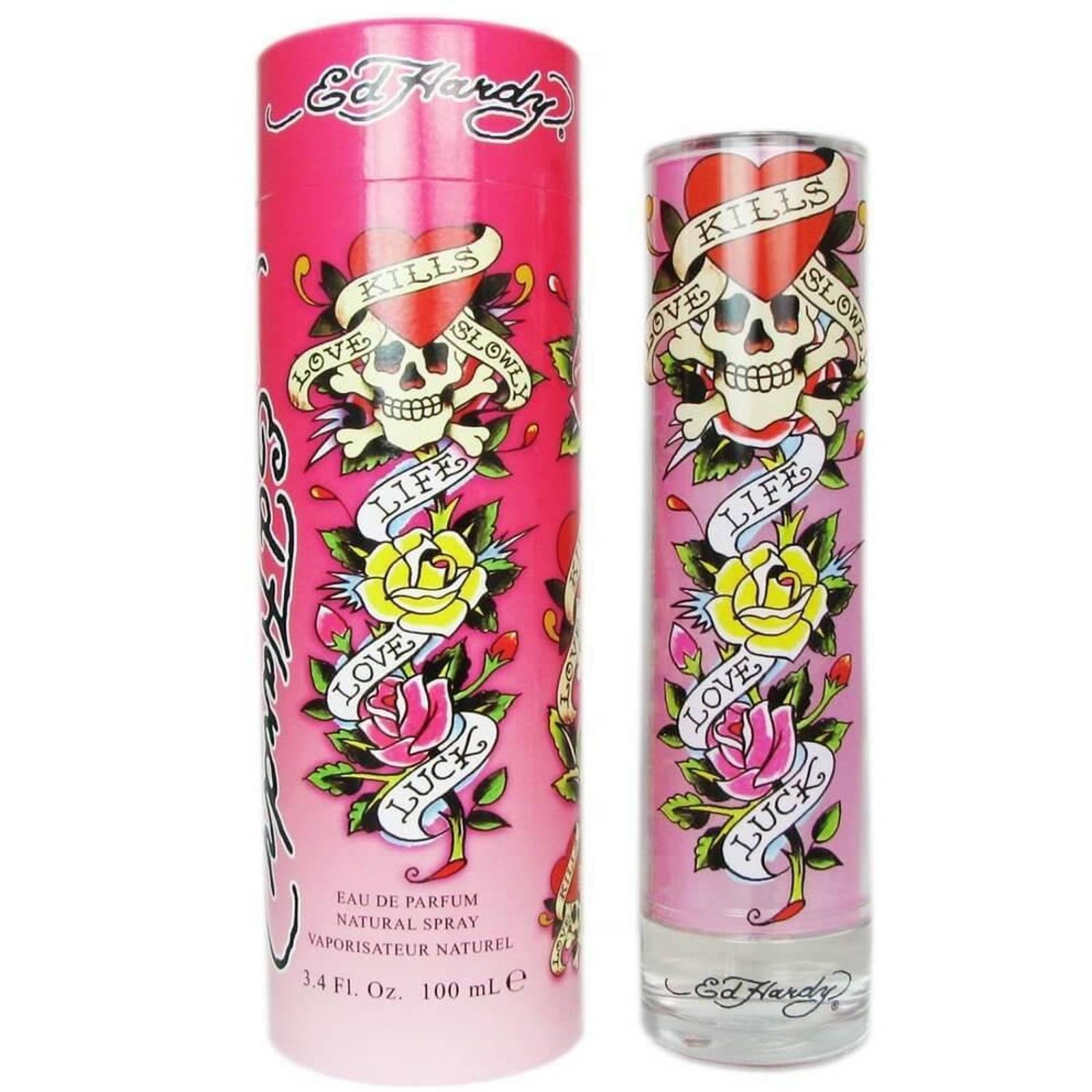 Perfume Rosa de Ed Hardy EDP 100 ml 