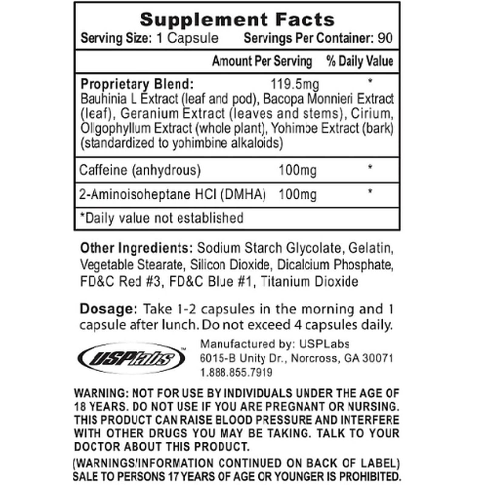 Pre entrenamiento Usplabs Oxyelite Pro 90 Cápsulas 