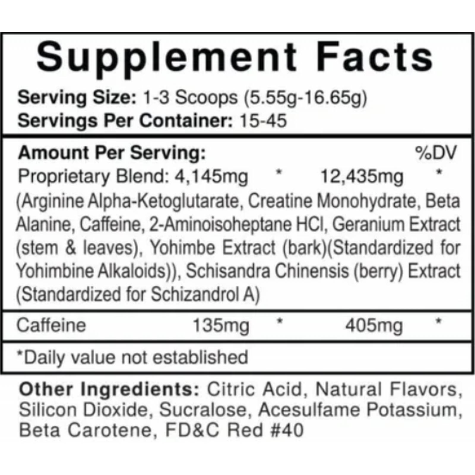 Pre entrenamiento Usplabs Jack3d 45 servicios óxido nítrico 