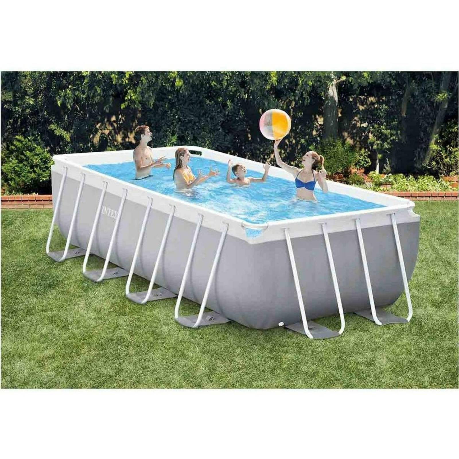 Alberca Estructural Rectangular Azul Intex 