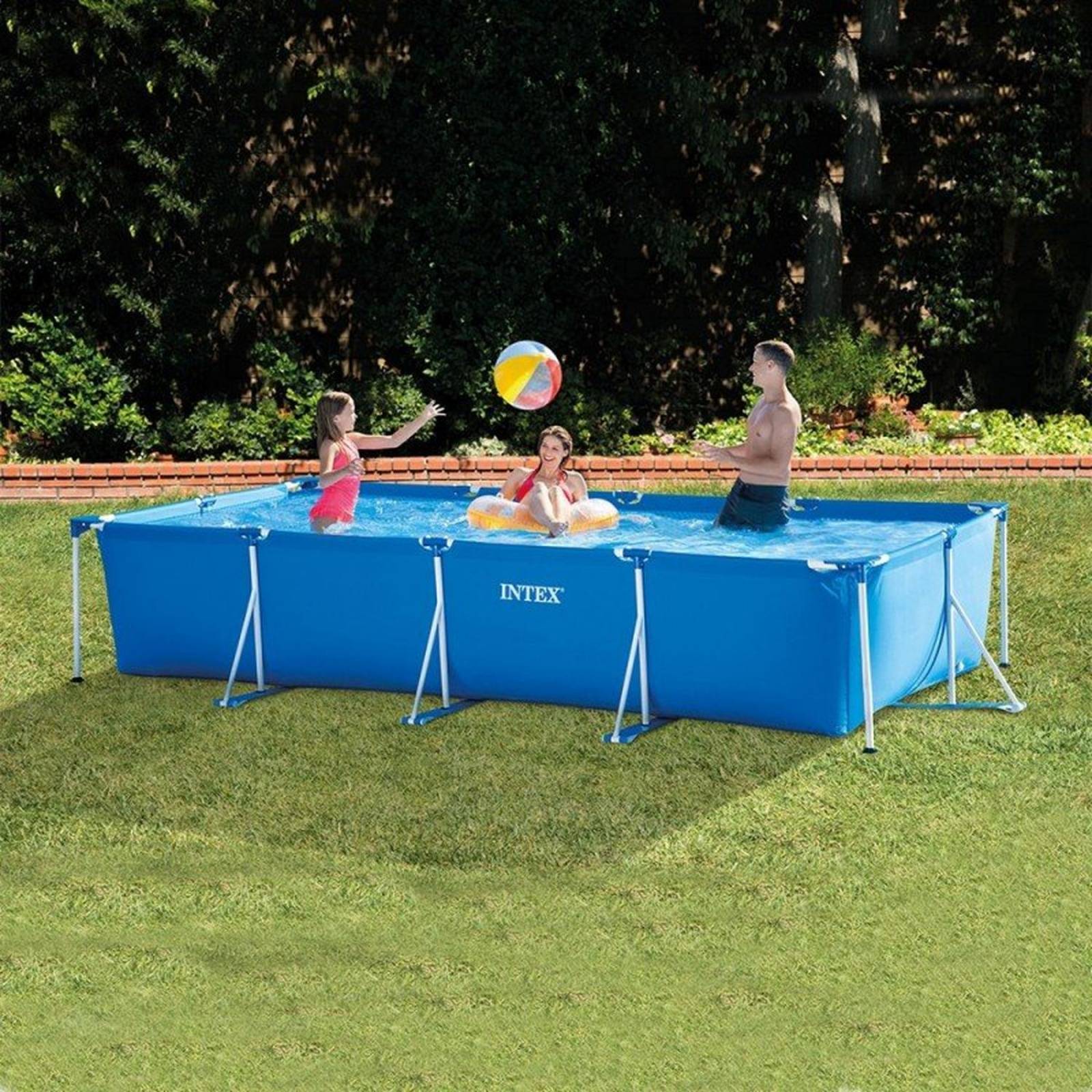 Alberca Grande Rectangular Azul Intex 