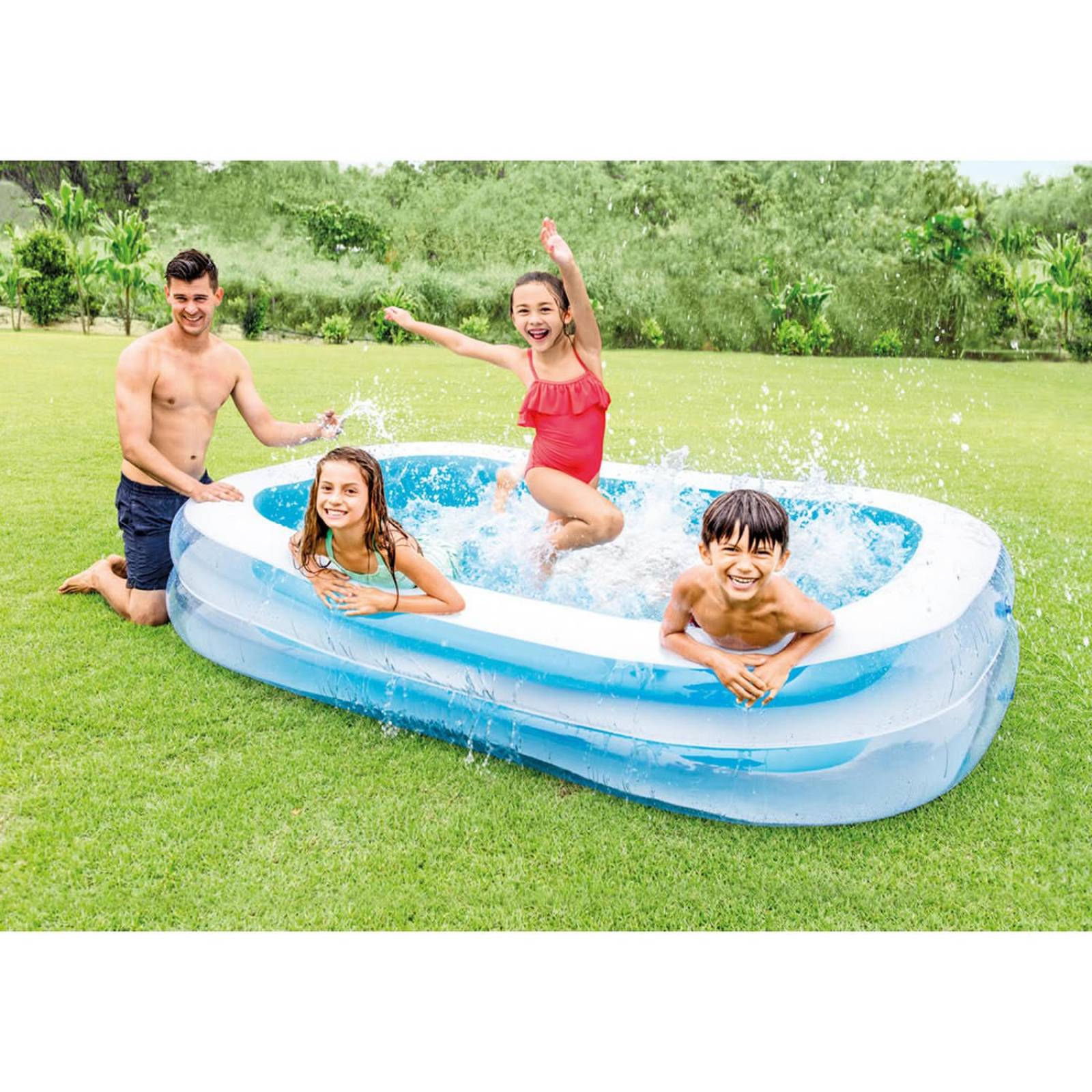 Alberca Inflable Swim Center Azul Rectangular INTEX 56483 