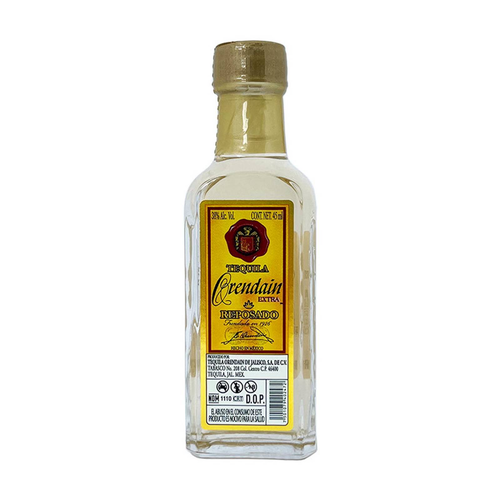 Tequila Orendain Extra Reposado Mini 45 ml 