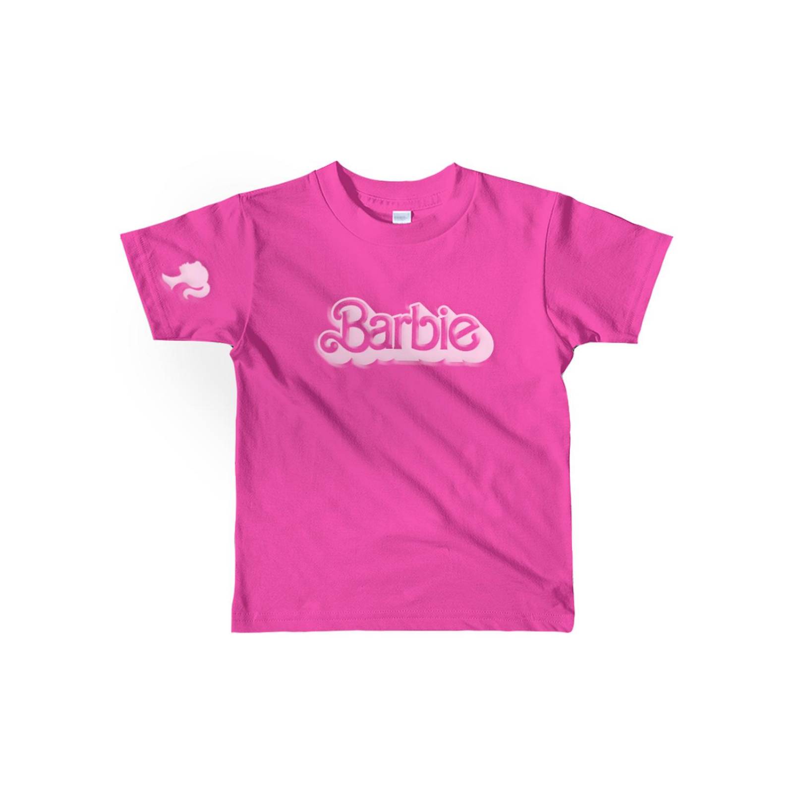 Playera Barbie con diseño en 3D Rosa 