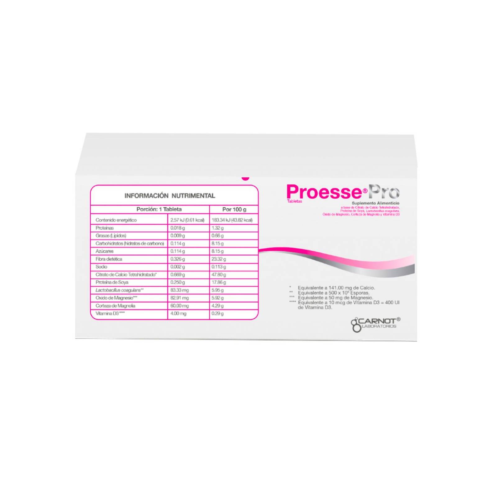 Suplemento Alimenticio Proesse 30 Tabletas