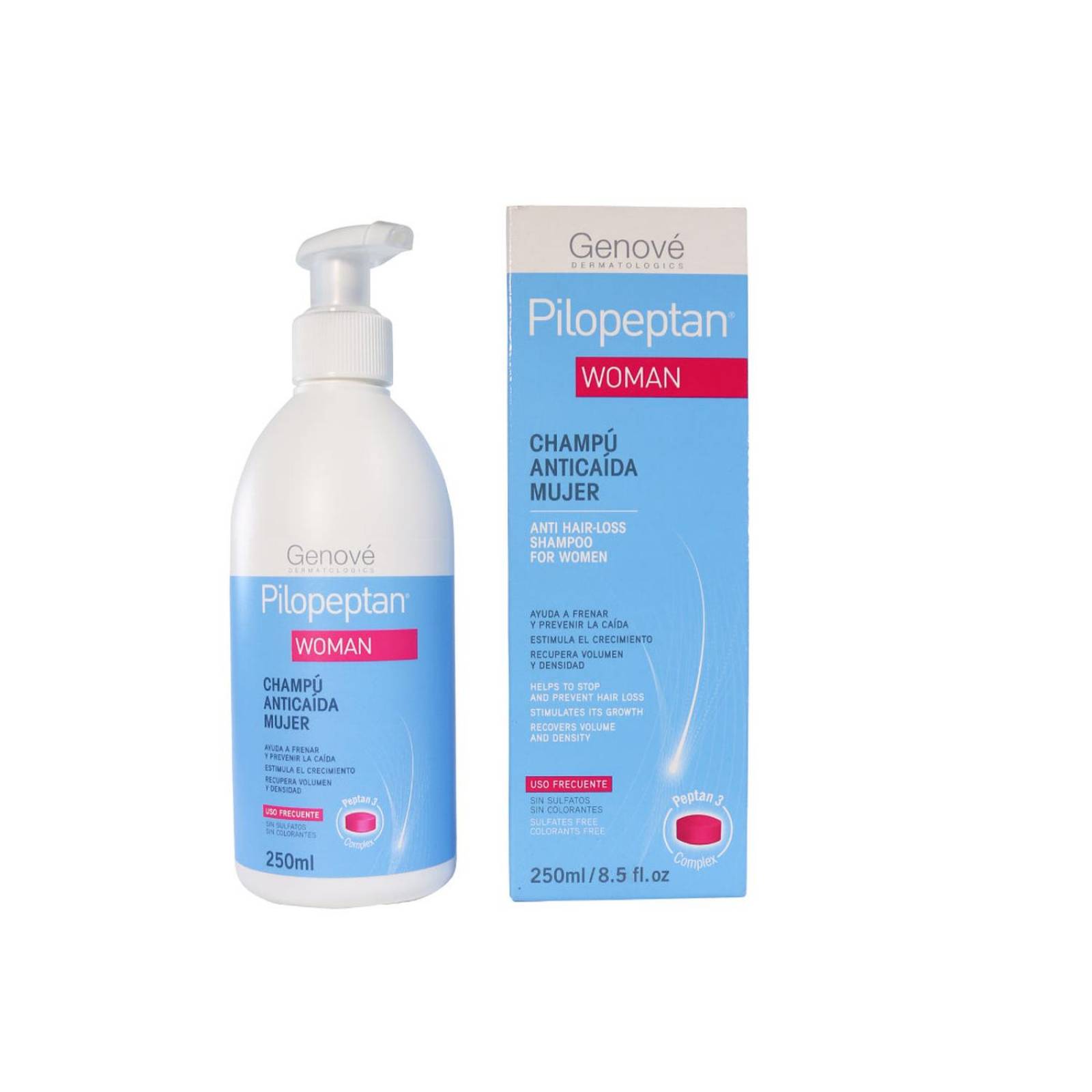 Shampoo Genové Pilopeptan Anticaída 250 ml 
