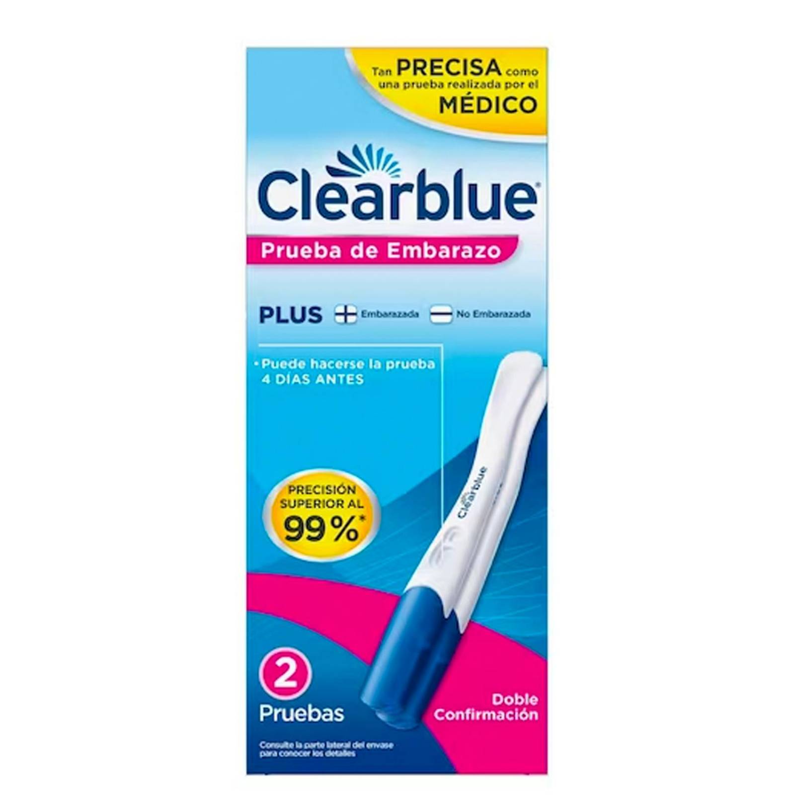 Prueba de Embarazo Clearblue Plus 2 piezas 