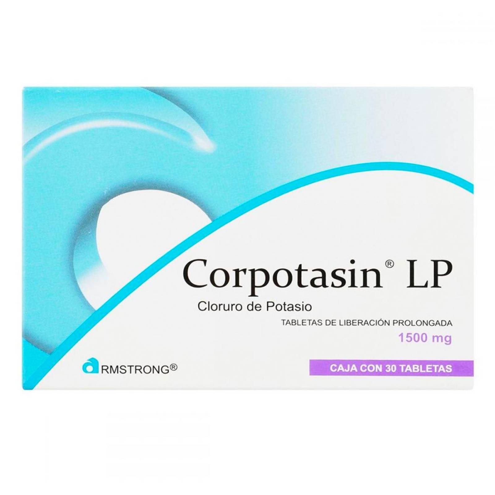 Cloruro de Potasio Corpotasin LP 1500 mg 30 tabletas 