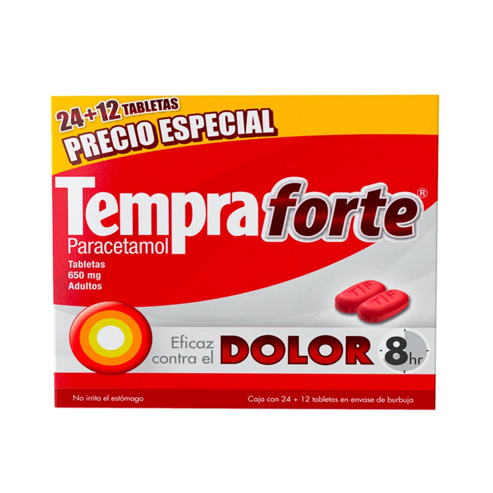 Paracetamol Tempra Forte 36 tabletas 