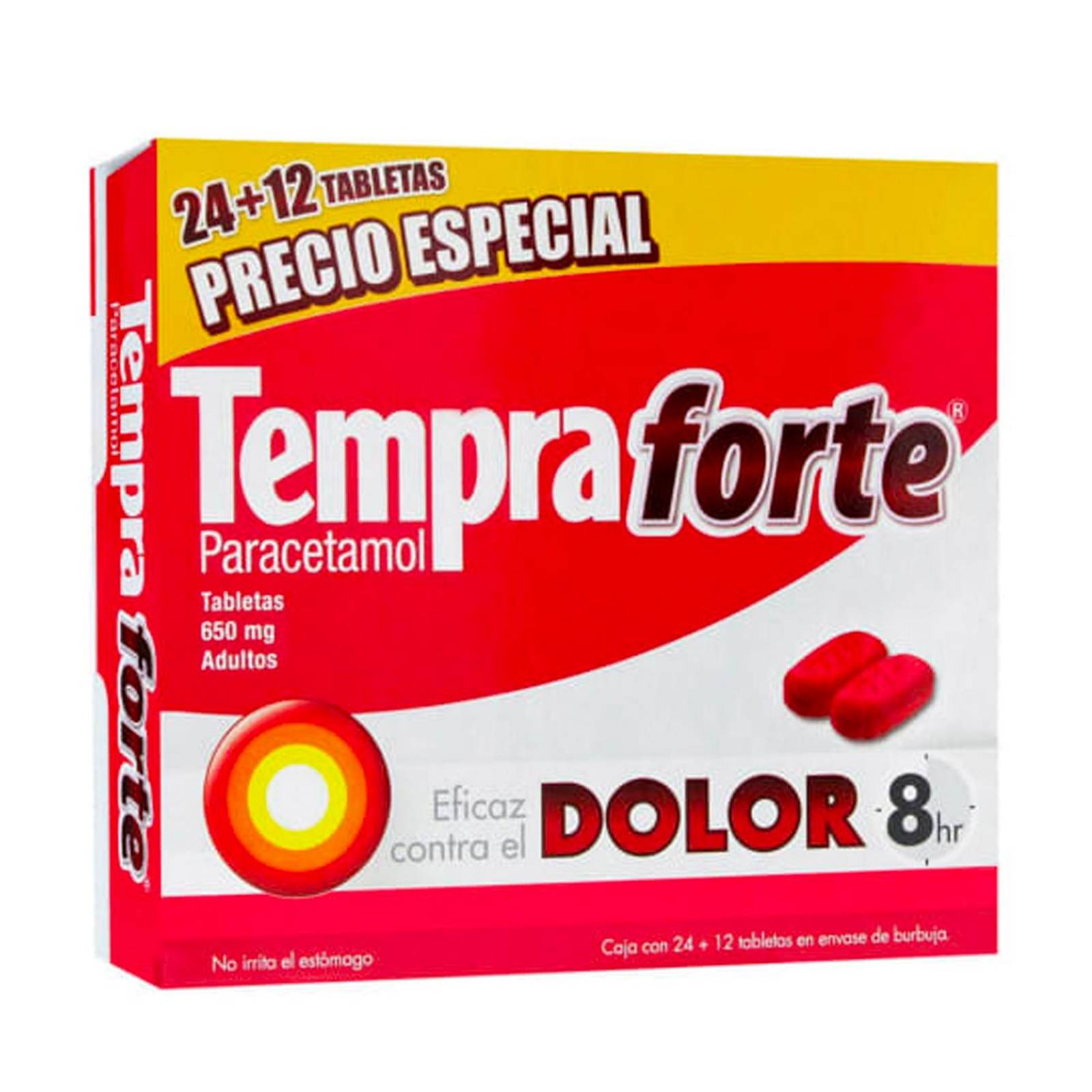 Paracetamol Tempra Forte 36 tabletas 