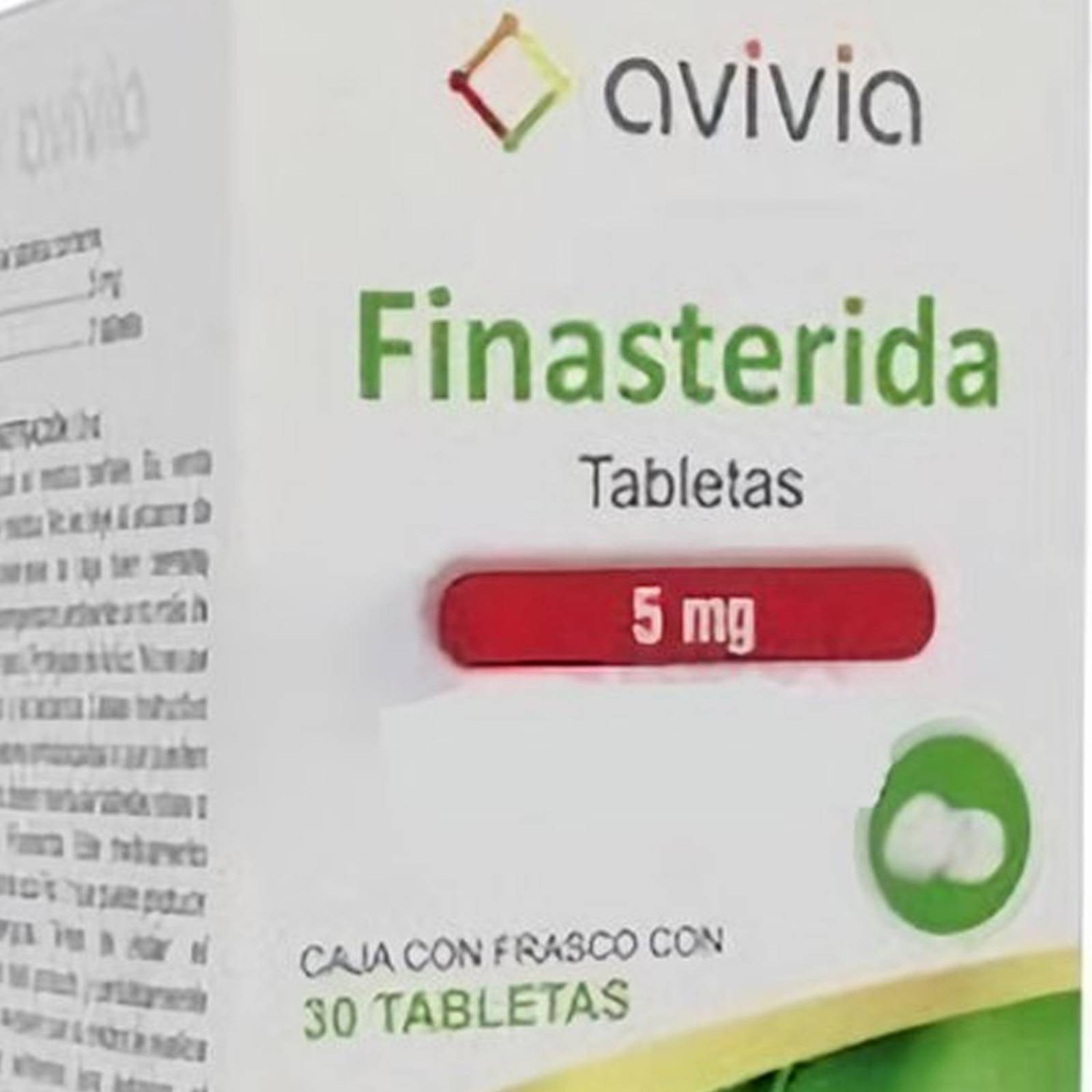 Finasterida Avivia 30 cápsulas de 5 mg c/u 