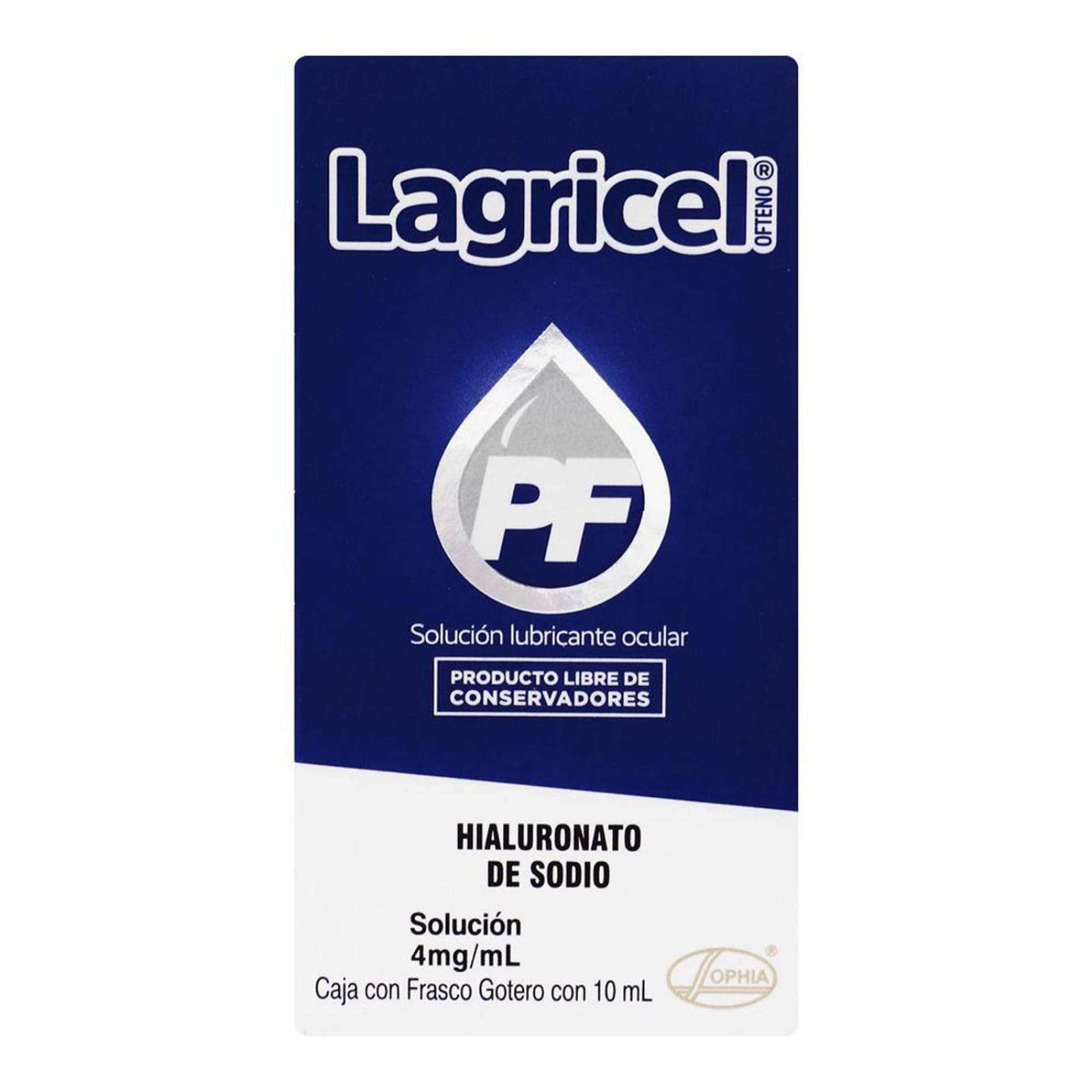 Lubricante Ocular Lagricel 4 mg/mL Solución Gotero Con 10 mL 