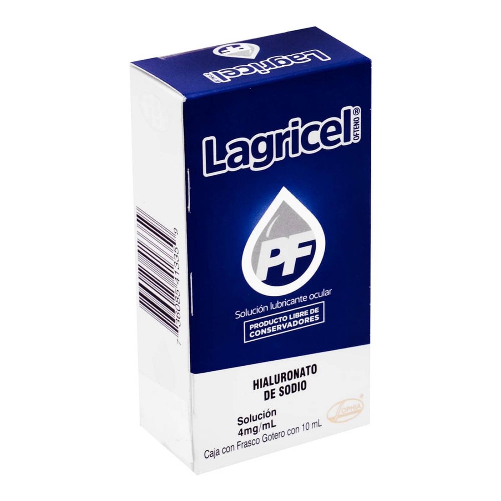 Lubricante Ocular Lagricel 4 mg/mL Solución Gotero Con 10 mL 