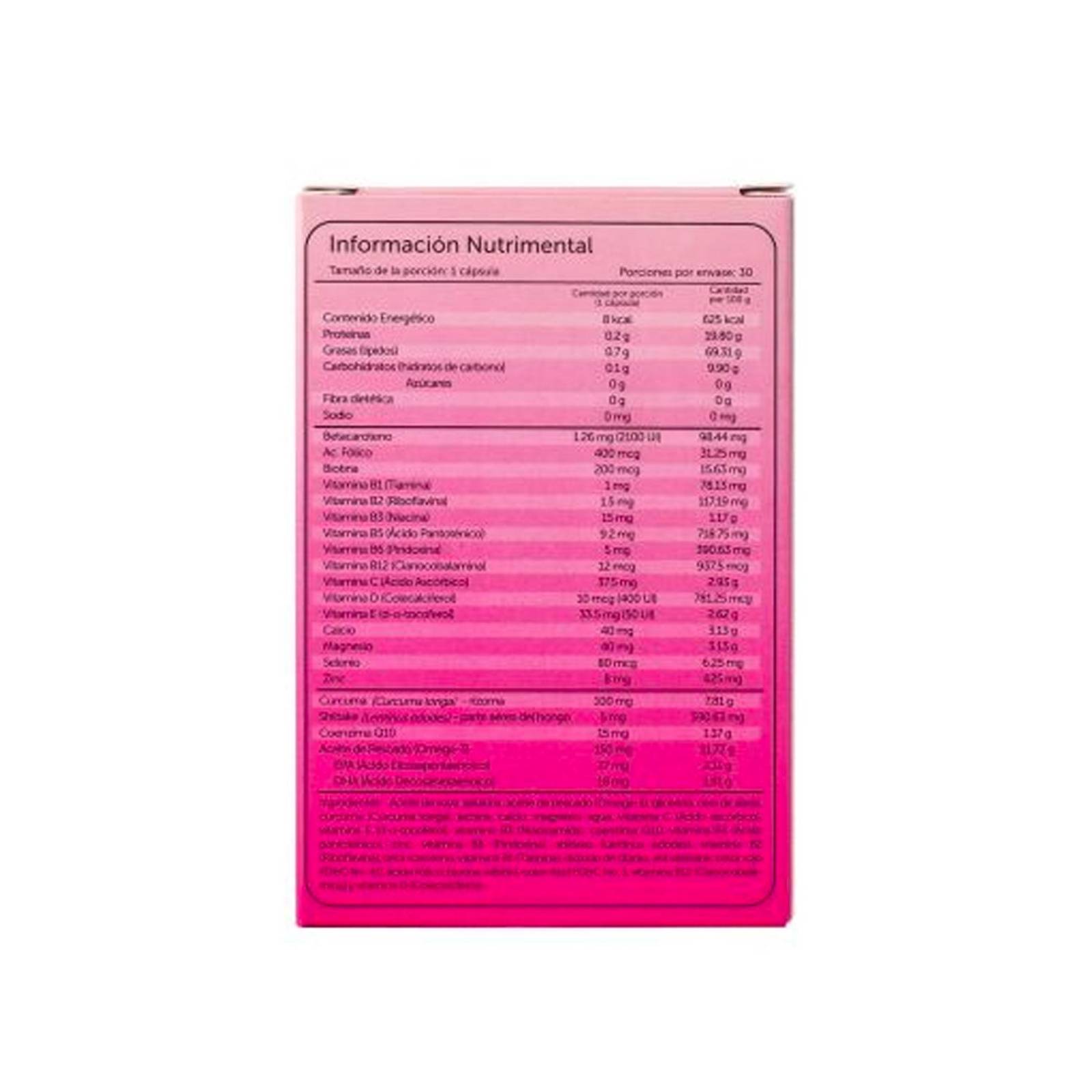 Suplemento Alimenticio Evervital Women 30 Cápsulas 