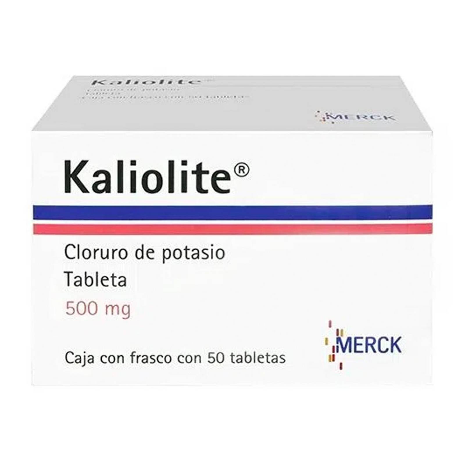 Cloruro de Potasio Kaliolite 500 mg 50 grageas 