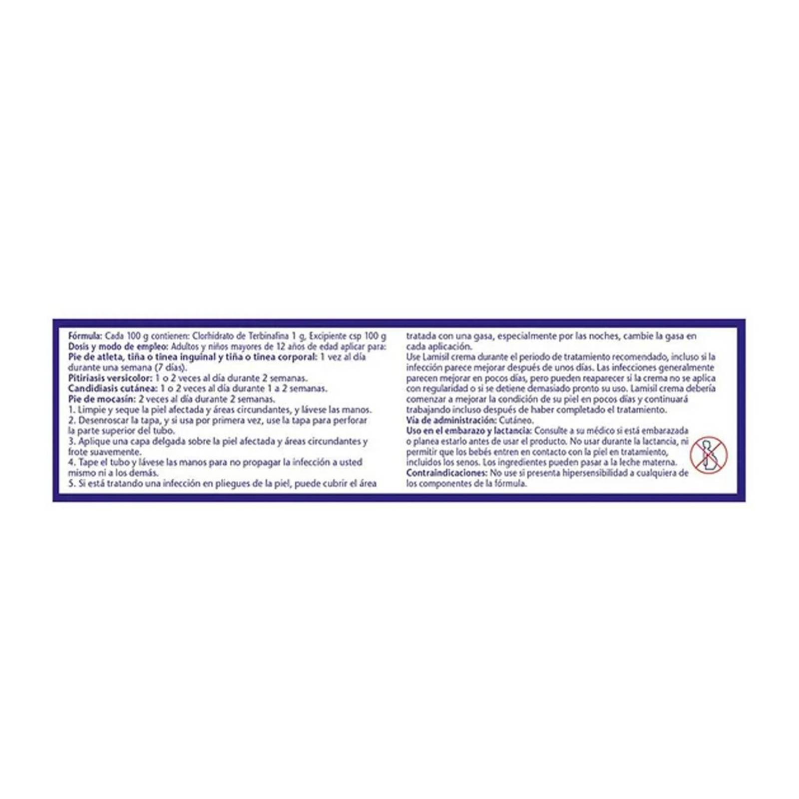Crema Lamisil Terbinafina 1% 30 gr