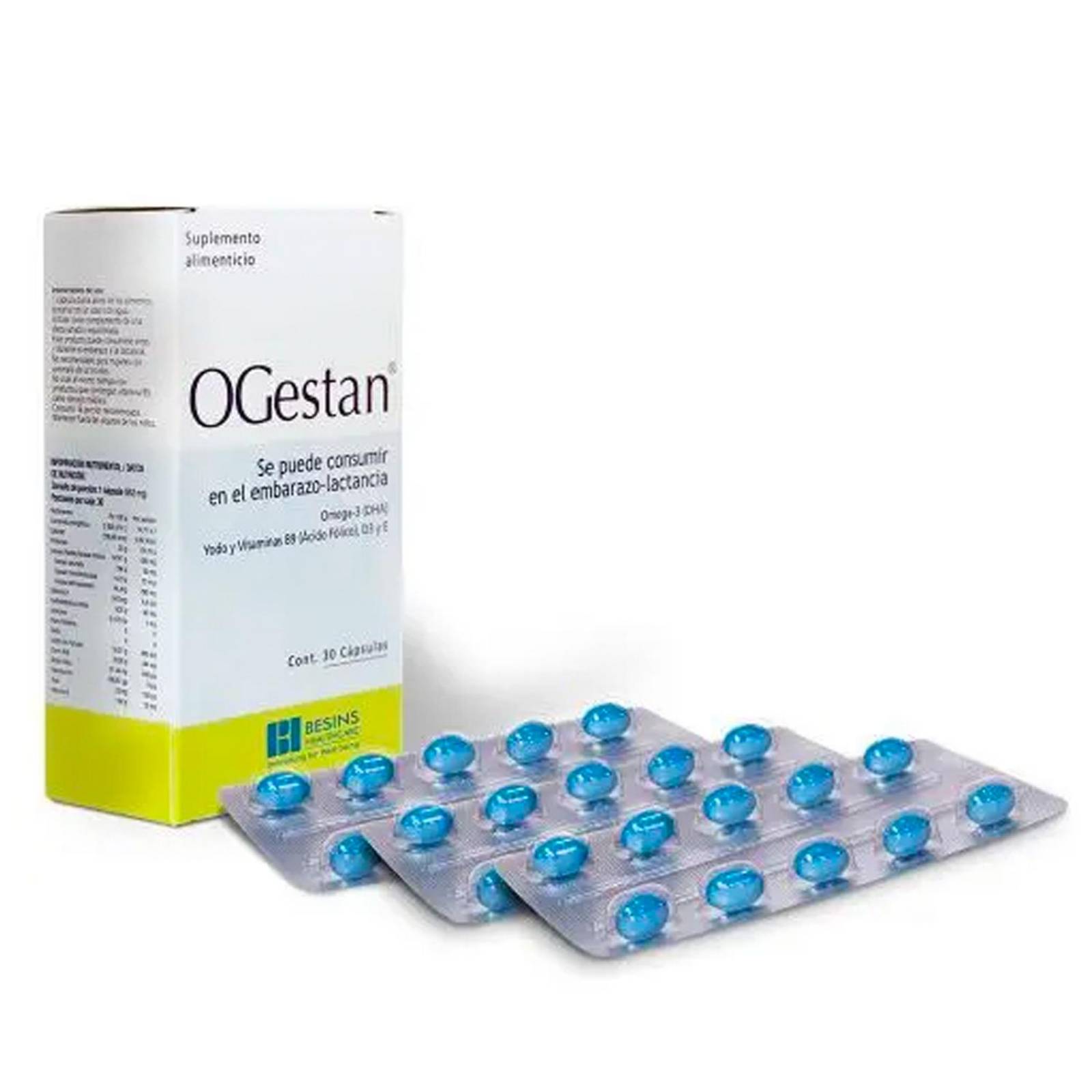 Suplemento Alimenticio Ogestan 30 Cápsulas 