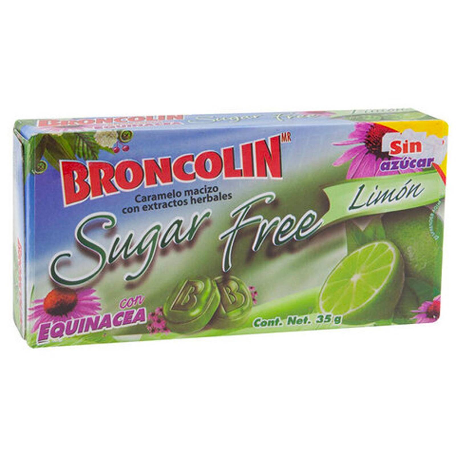 Caramelos Broncolin Limón Sugar Free 35 gr