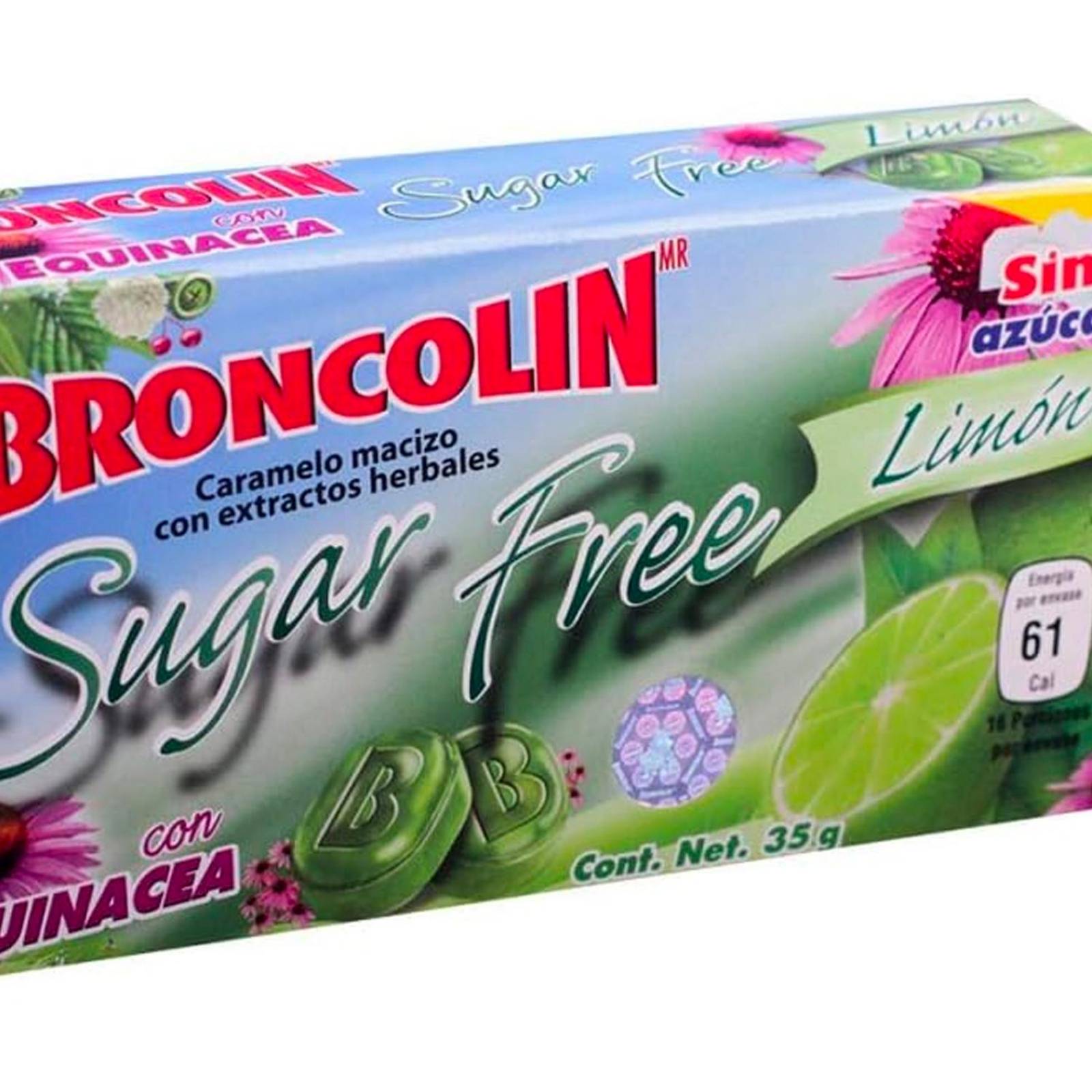 Caramelos Broncolin Limón Sugar Free 35 gr