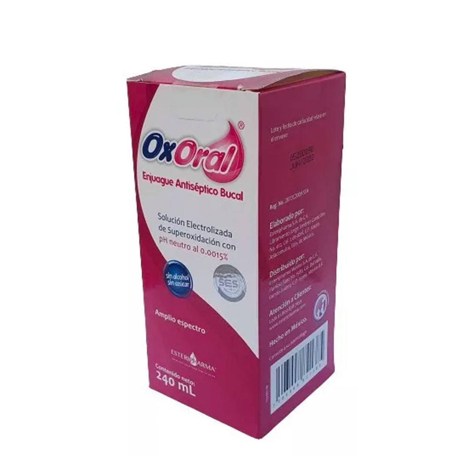 Solución Antiséptica Bucal OxOral 240 ml 
