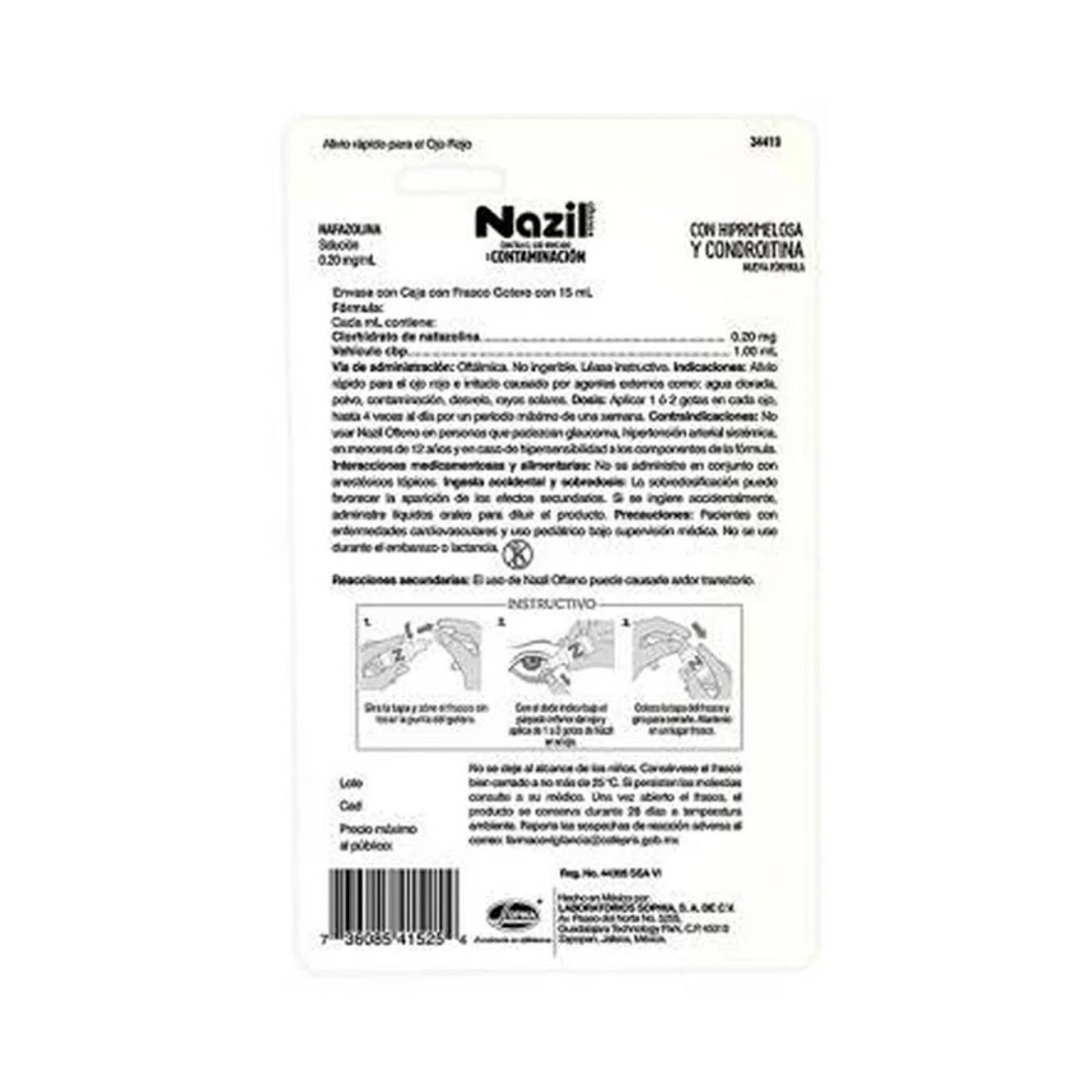 Solución Oftálmica Nazil Gotas 15 ml 