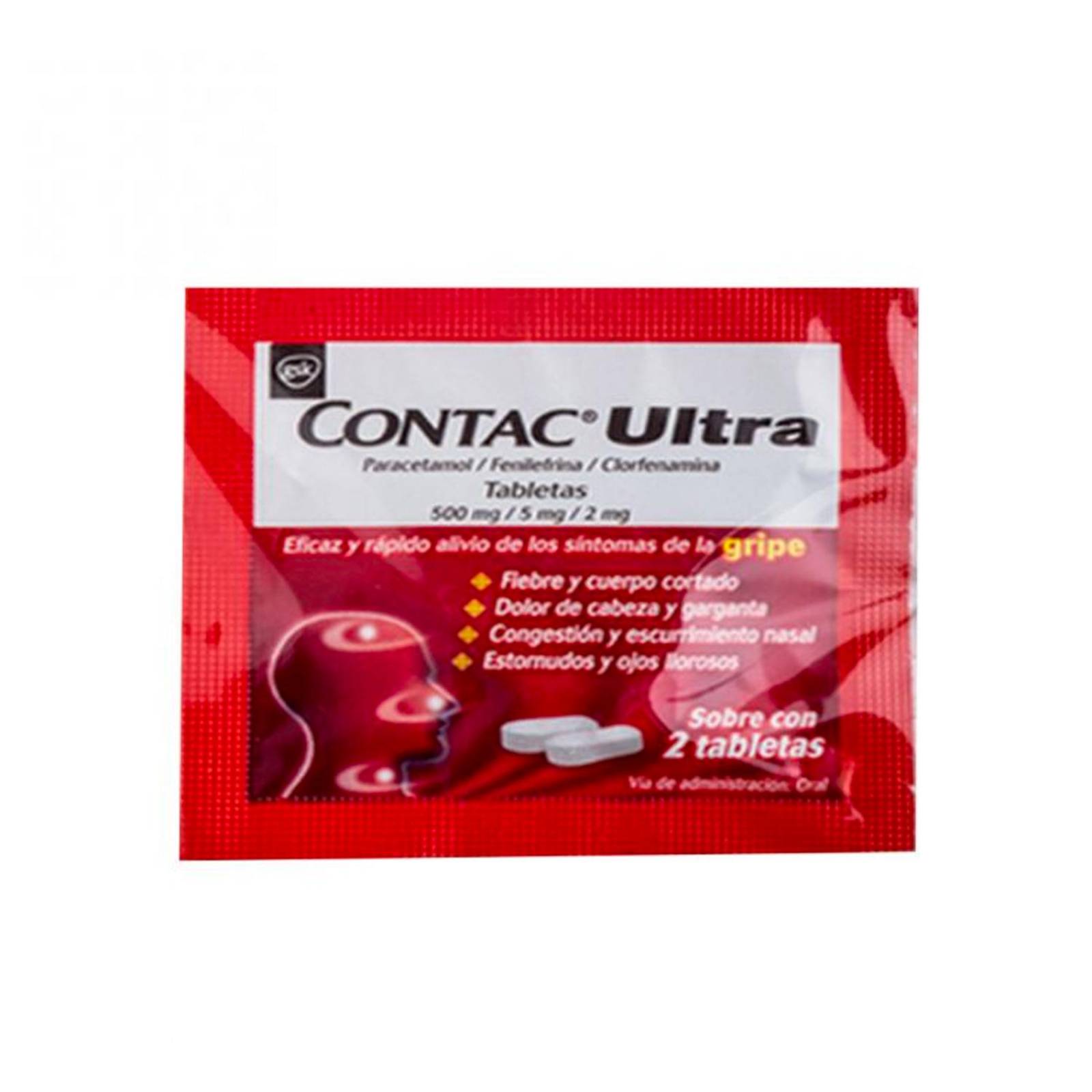 Antigripal Contac Ultra 25 sobres con 2 tabletas 